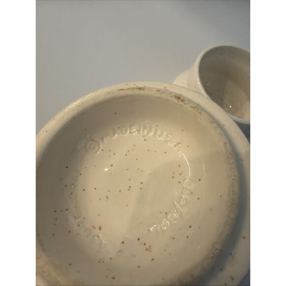 Vintage Treasure Craft Speckled Sugar Jar Wheat Design TCR19 - Picture 5 of 10